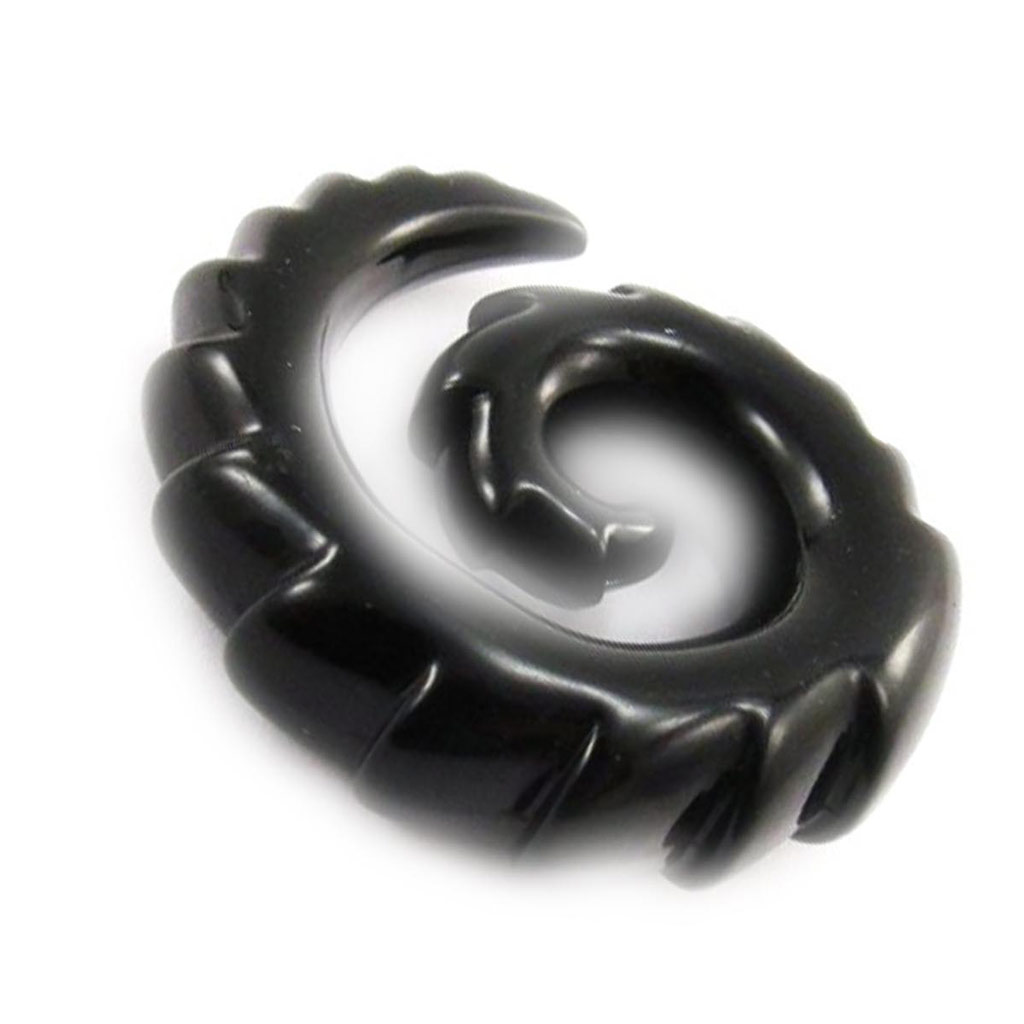 Spirale acrylique noir 10 mm - [J4120]