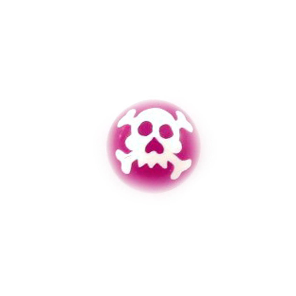 Boule acrylique \'Tête de Mort\' violet  - [J4139]