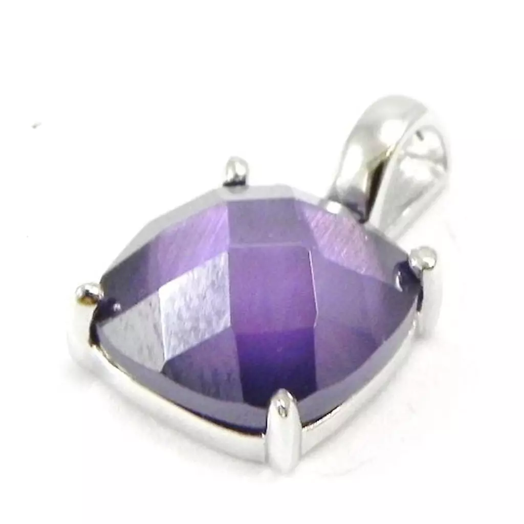 les trésors de lily Pendentif Argent 'Linda' violet [G5623]