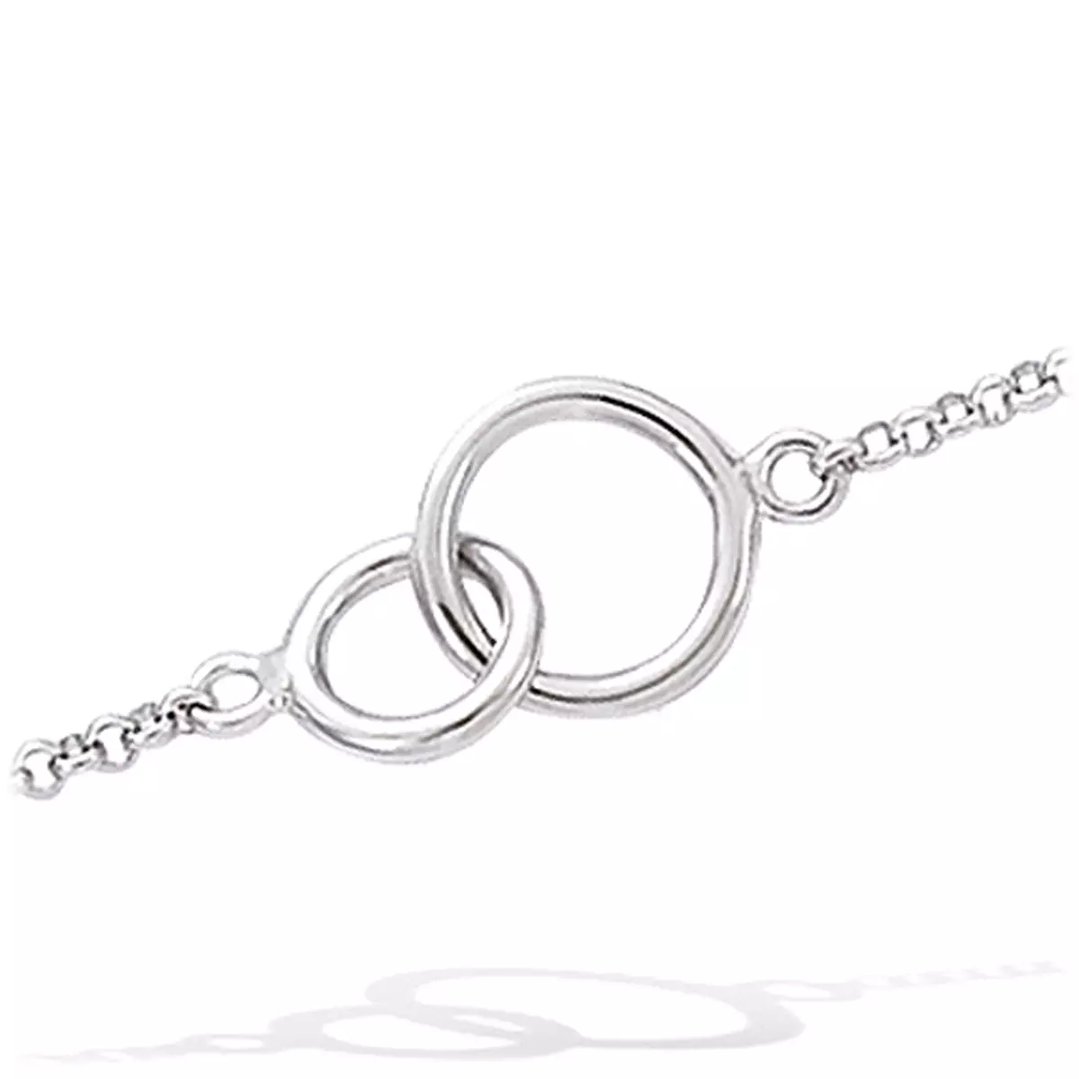 les trésors de lily Bracelet Argent 'Chorégraphie' argenté (rhodié) 10x5 mm (cercle) [I4210]