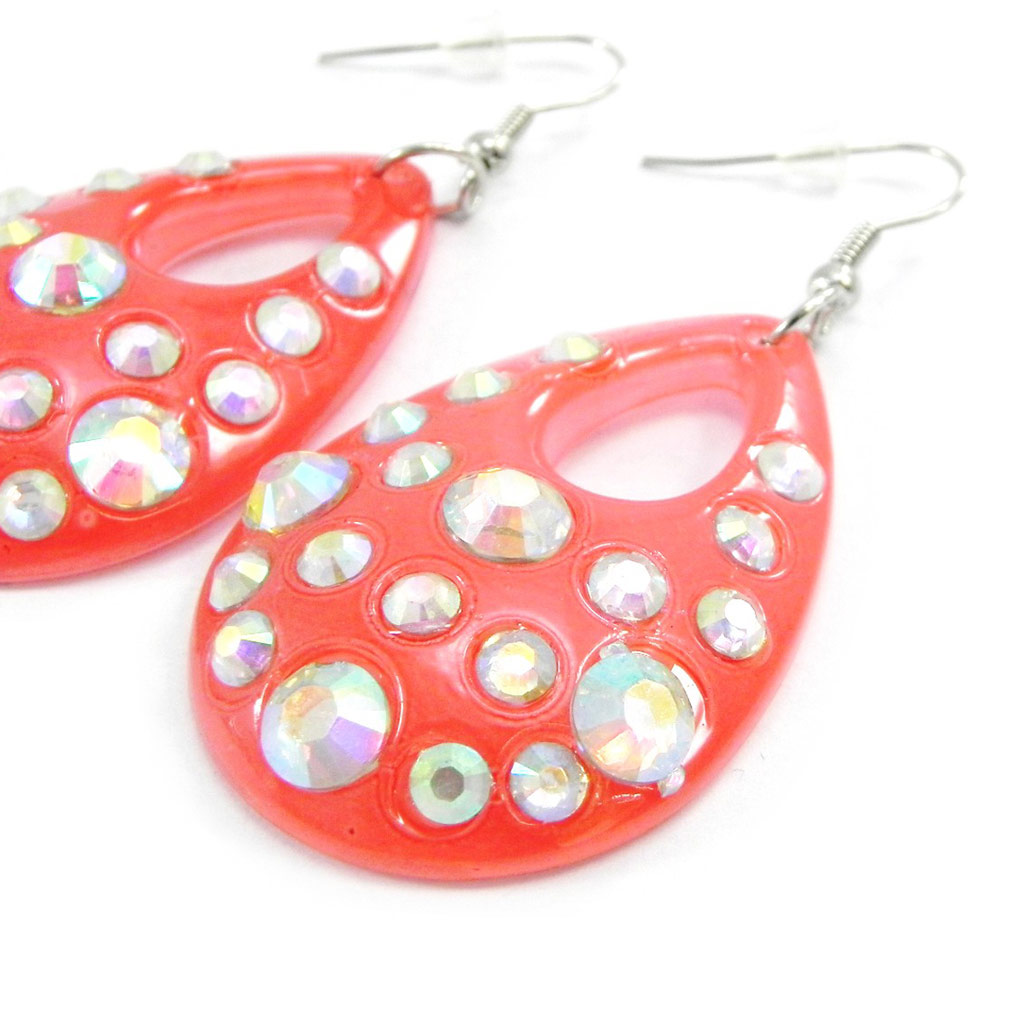 Boucles Créateur \'Lolita\' rouge  - [I4375]