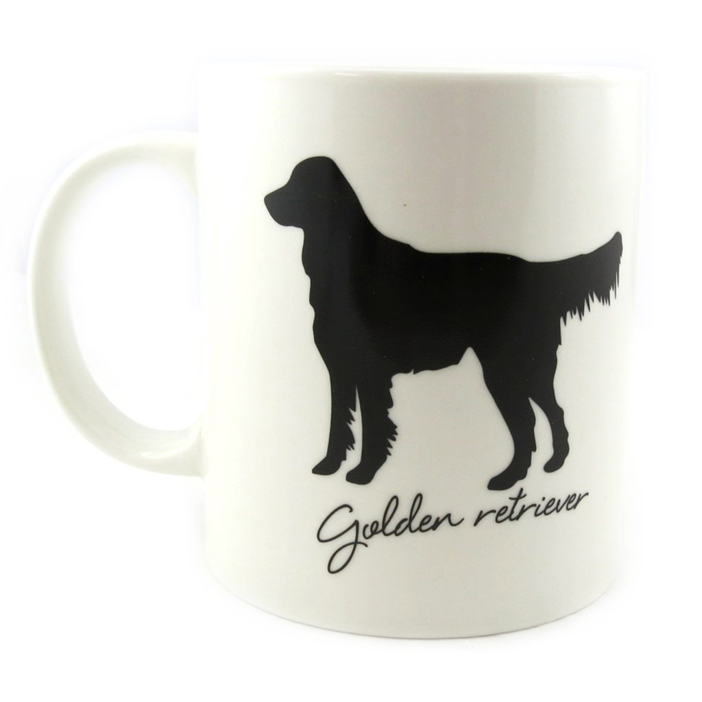 Mug \'Golden Retriever\' ivoire - [M4013]