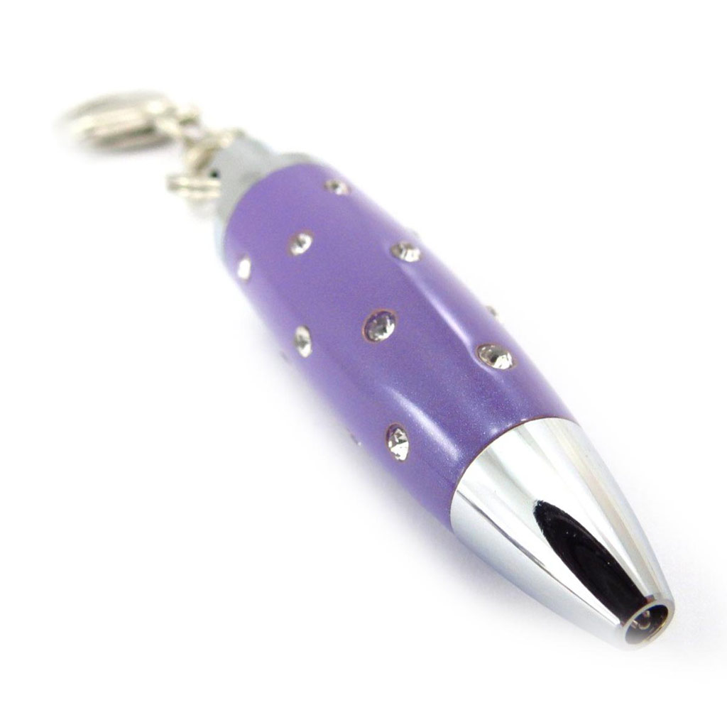 Porte-clés Créateur \'Sissi\' stylo violet - [J5516]