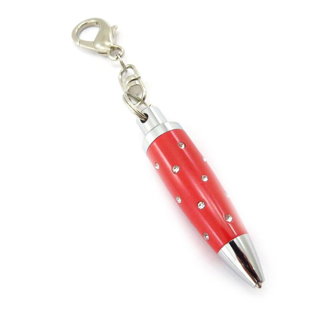 Porte-clés Créateur \'Sissi\' stylo rouge - [J5517]