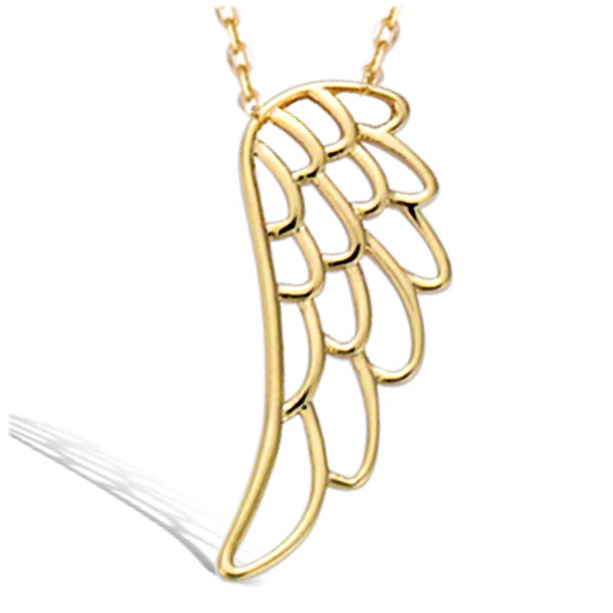 Collier Plaqué-Or \'Les Ailes d\'Ange\' doré - 25x10 mm - [R1695]