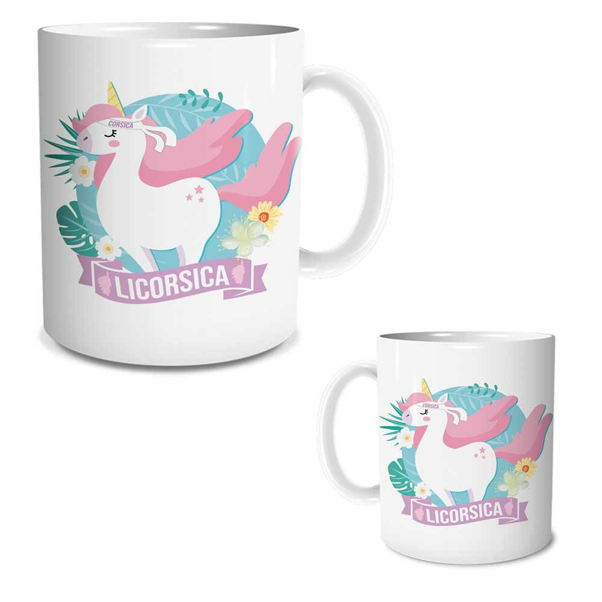 Mug céramique \'Licorne My Unicorn\' (Licorsica) - 95x80 mm - [R1844]