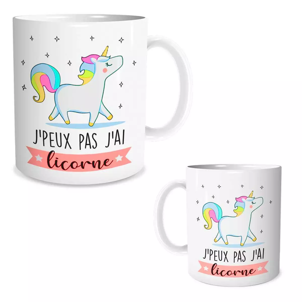 les trésors de lily Mug céramique 'Licorne My Unicorn' (J'peux pas j'ai Licorne ) 95x80 mm [R1849]