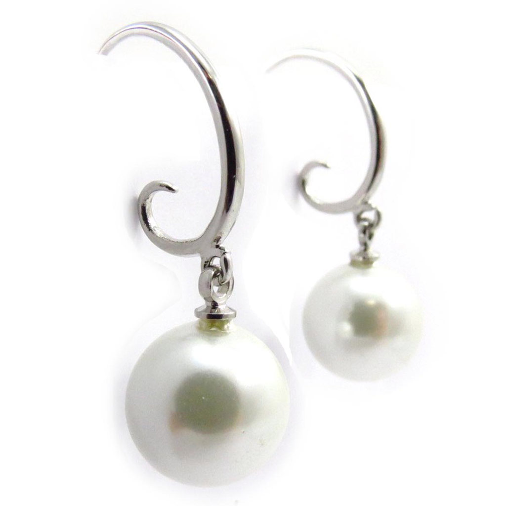 Boucles Créateur \'Perla\' ivoire - [J6241]