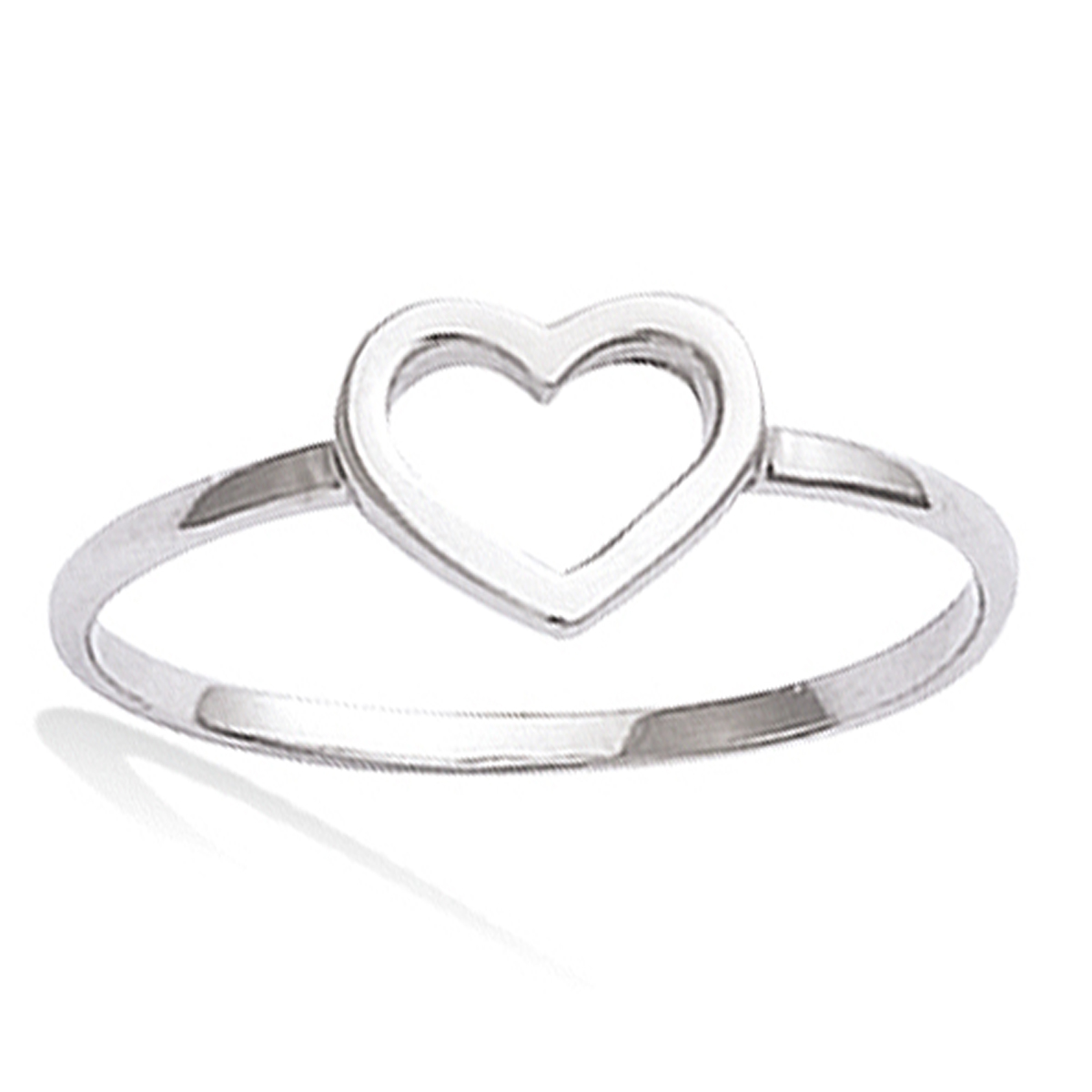 Bague Argent \'Love\' argenté (rhodié) - 7x9 mm - [K5120]