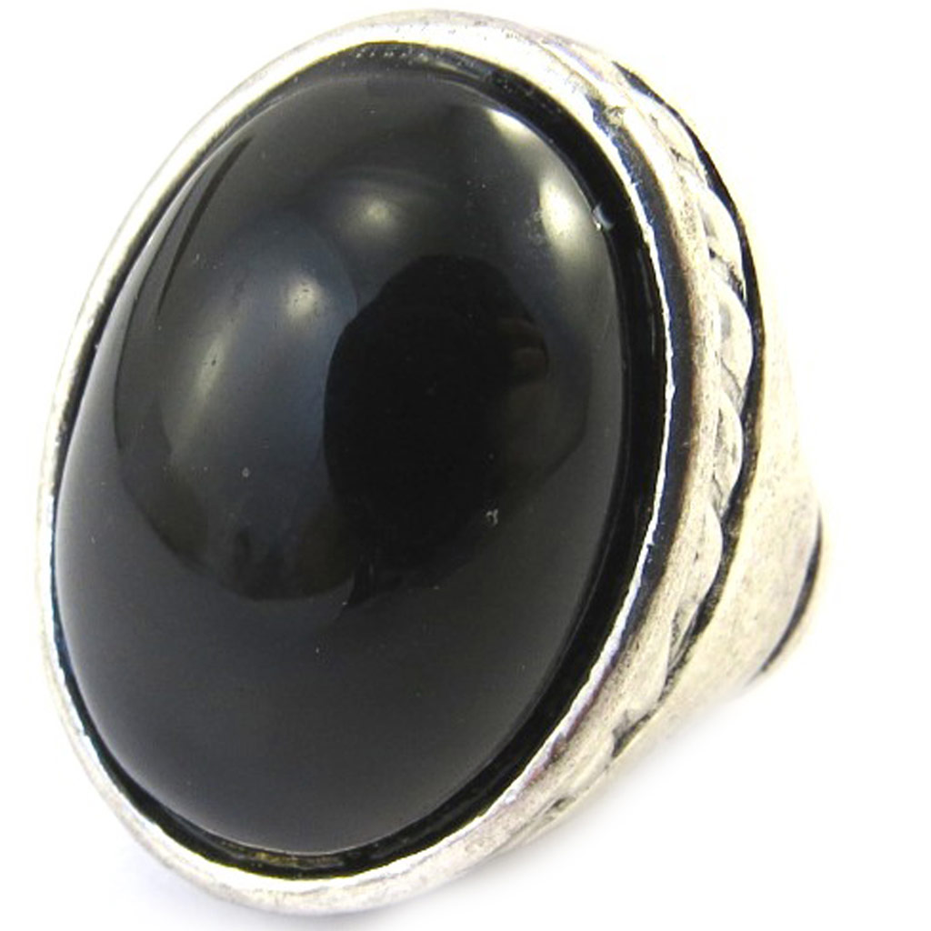 Bague Créateur \'Kilimanjaro\' noir  - [M5614]