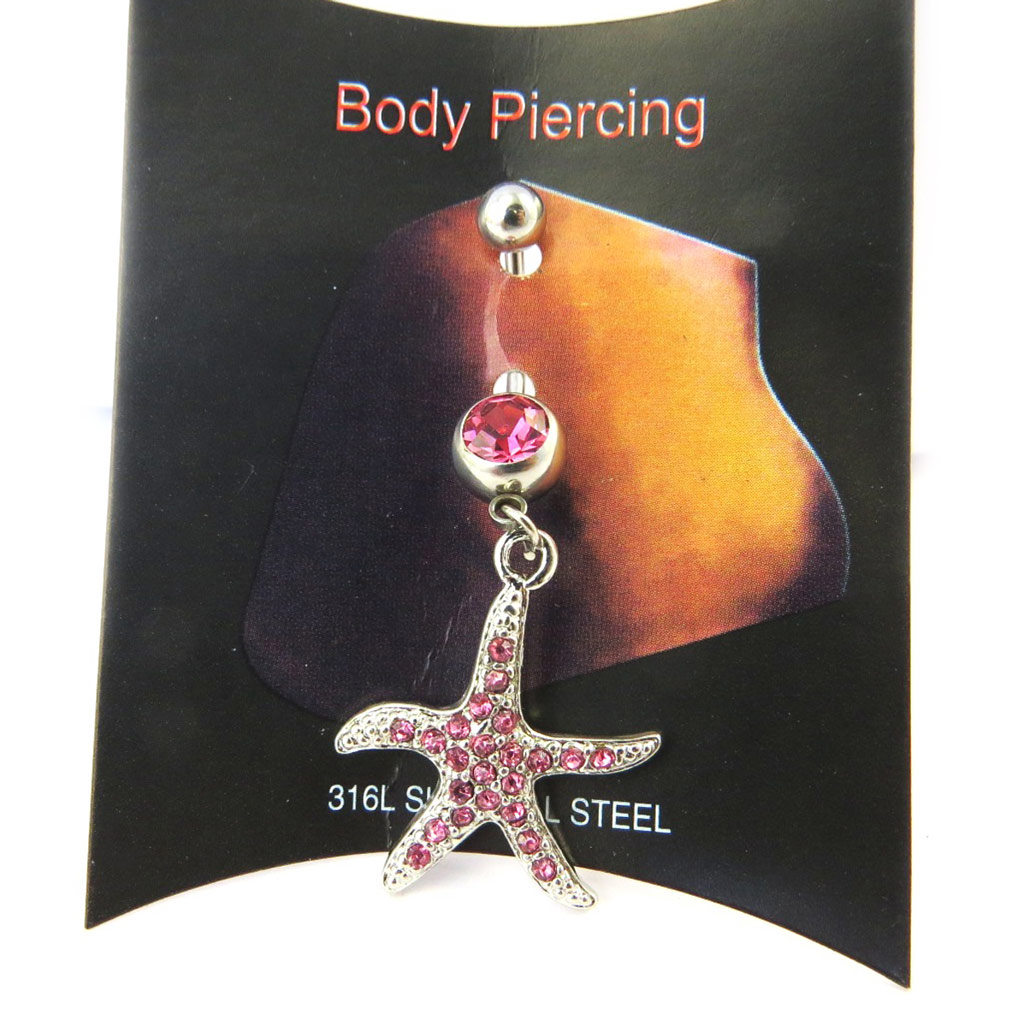 Body Piercing \'Etoile des Mers\' rose - [M5628]