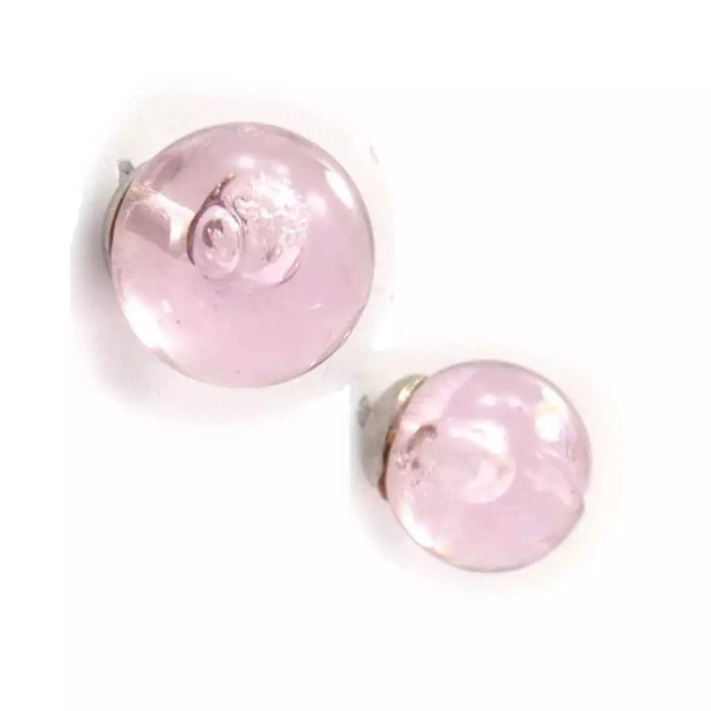 les trésors de lily Boucles 'Coloriage' rose [J7035]