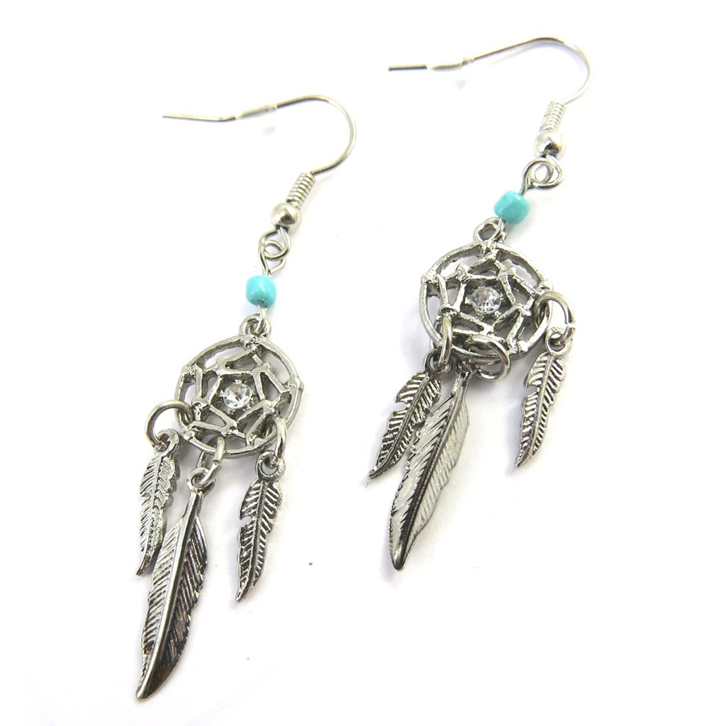 Boucles Créateur \'Navajos\' turquoise - [M6154]