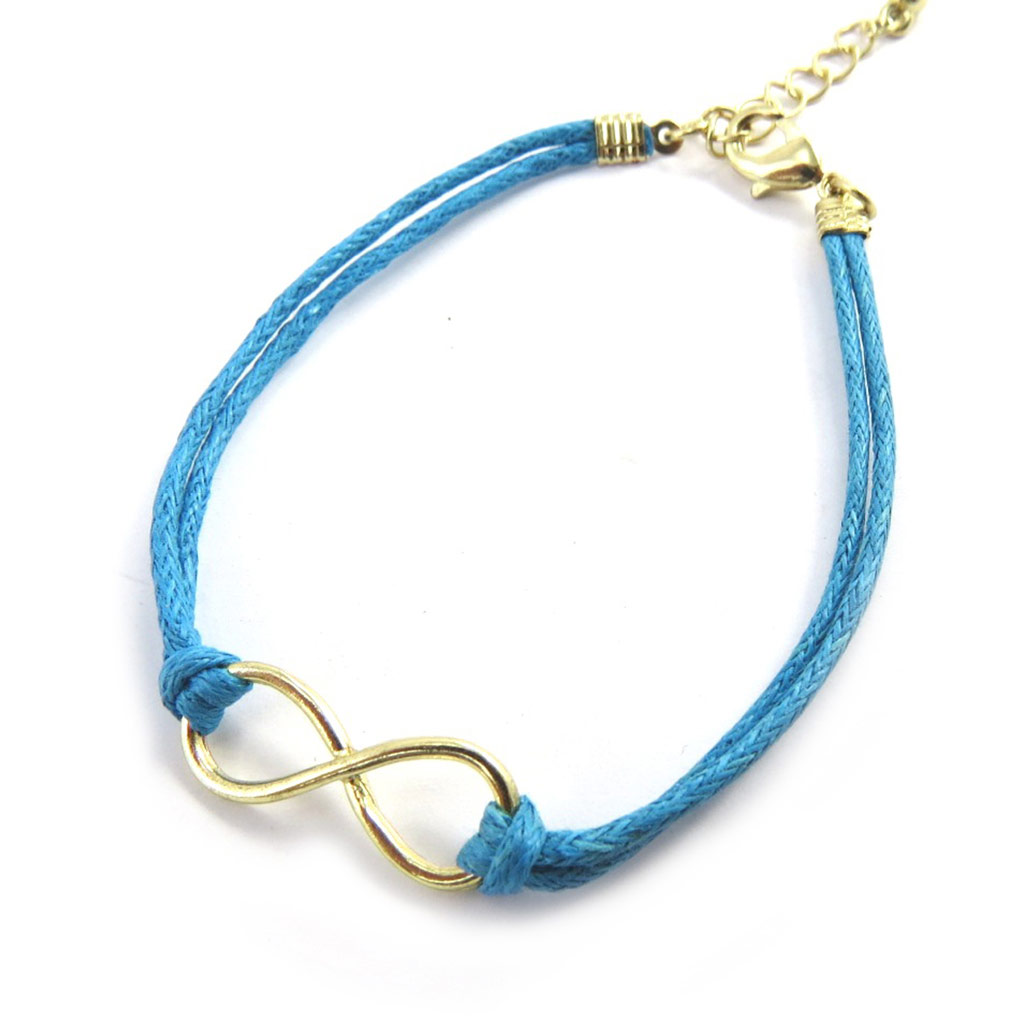 Bracelet ethnique \'Infini\' turquoise - [M6169]