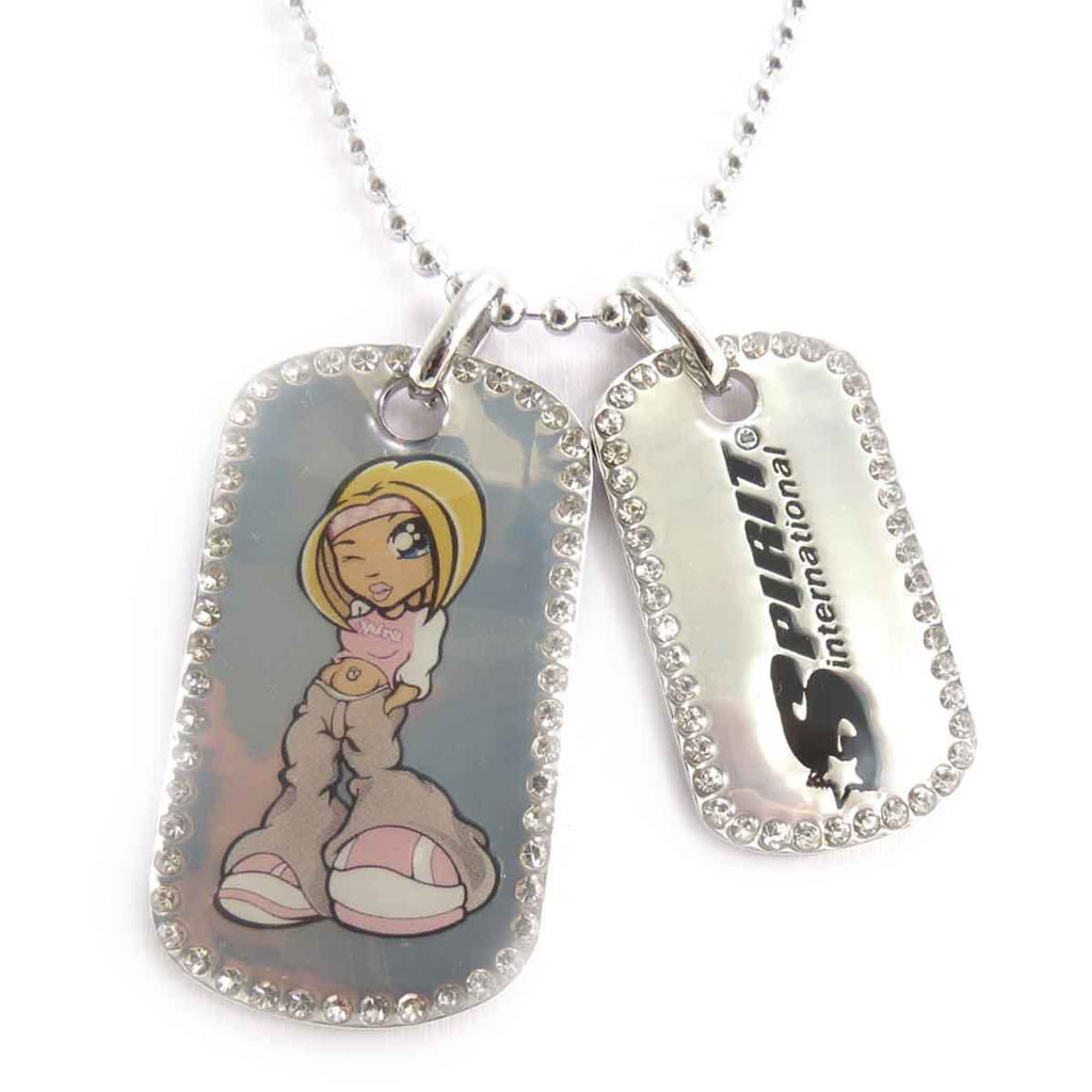Collier créateur \'Plaques Militaires\' fashion victim - [J7982]