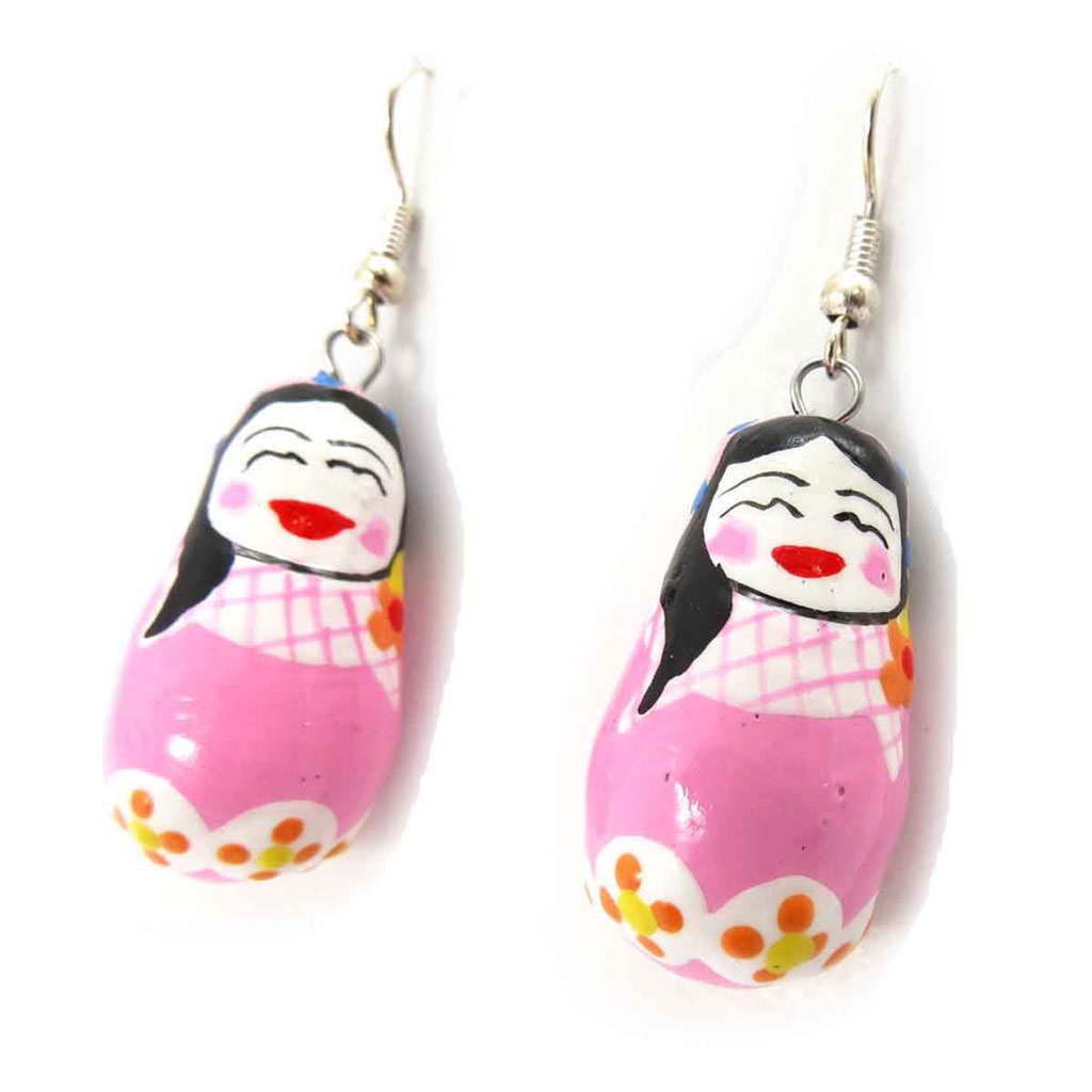 Boucles Créateur \'Poupées Russes\' rose - [J8246]