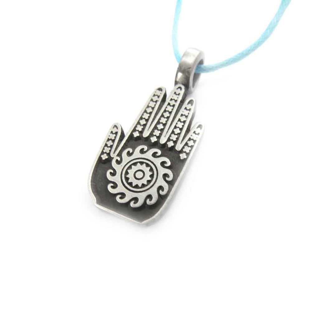 Collier créateur \'Fatma\' turquoise - [J8500]