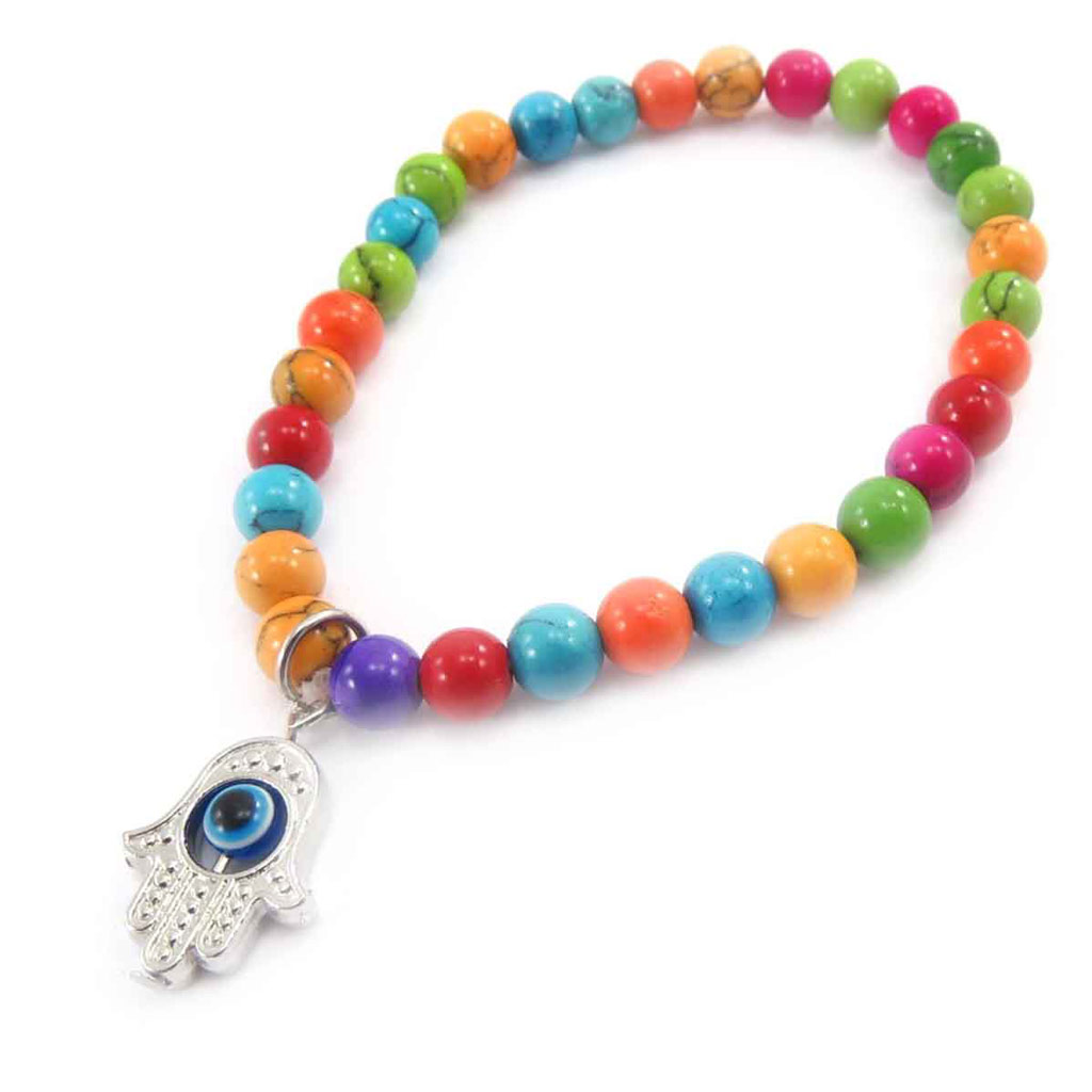 Bracelet créateur \'Fatma\' multicolore - [J8533]
