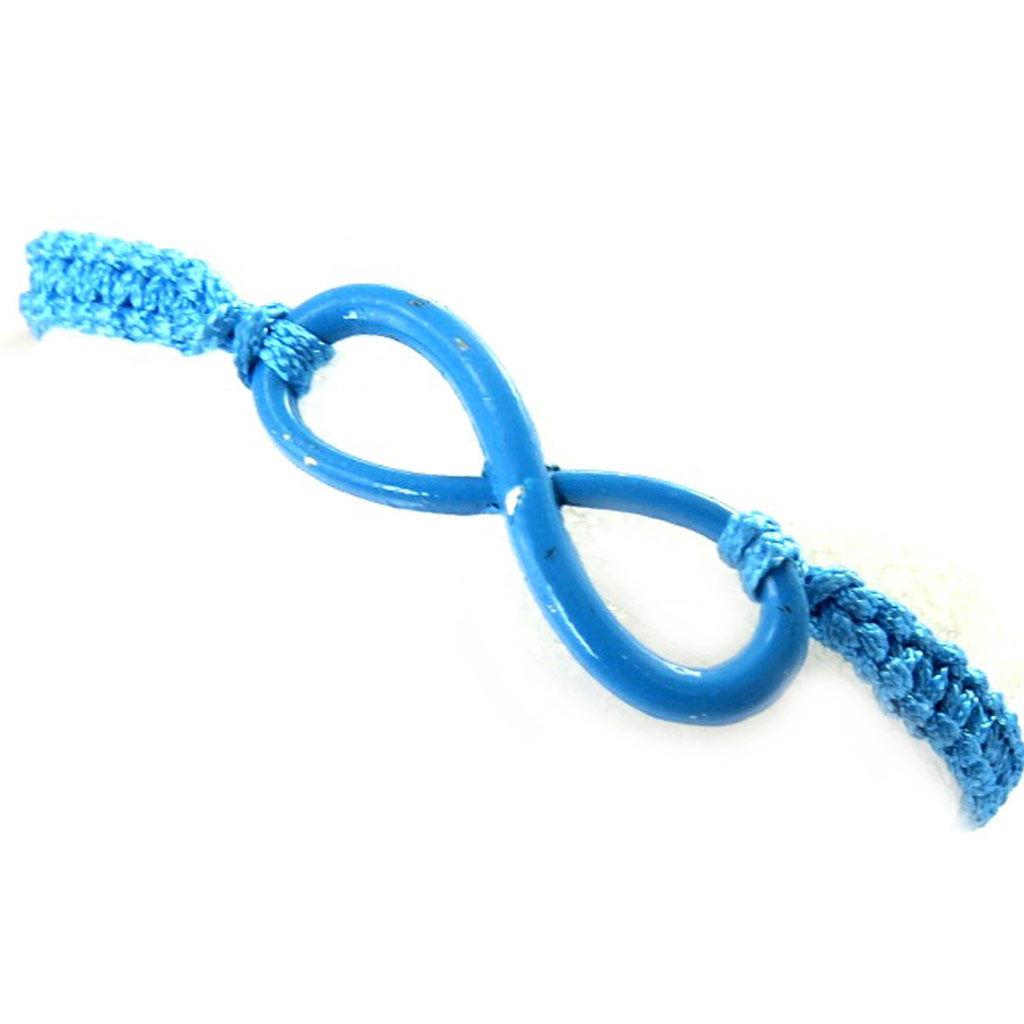 Bracelet ethnique \'Infini\' bleu - [M8050]