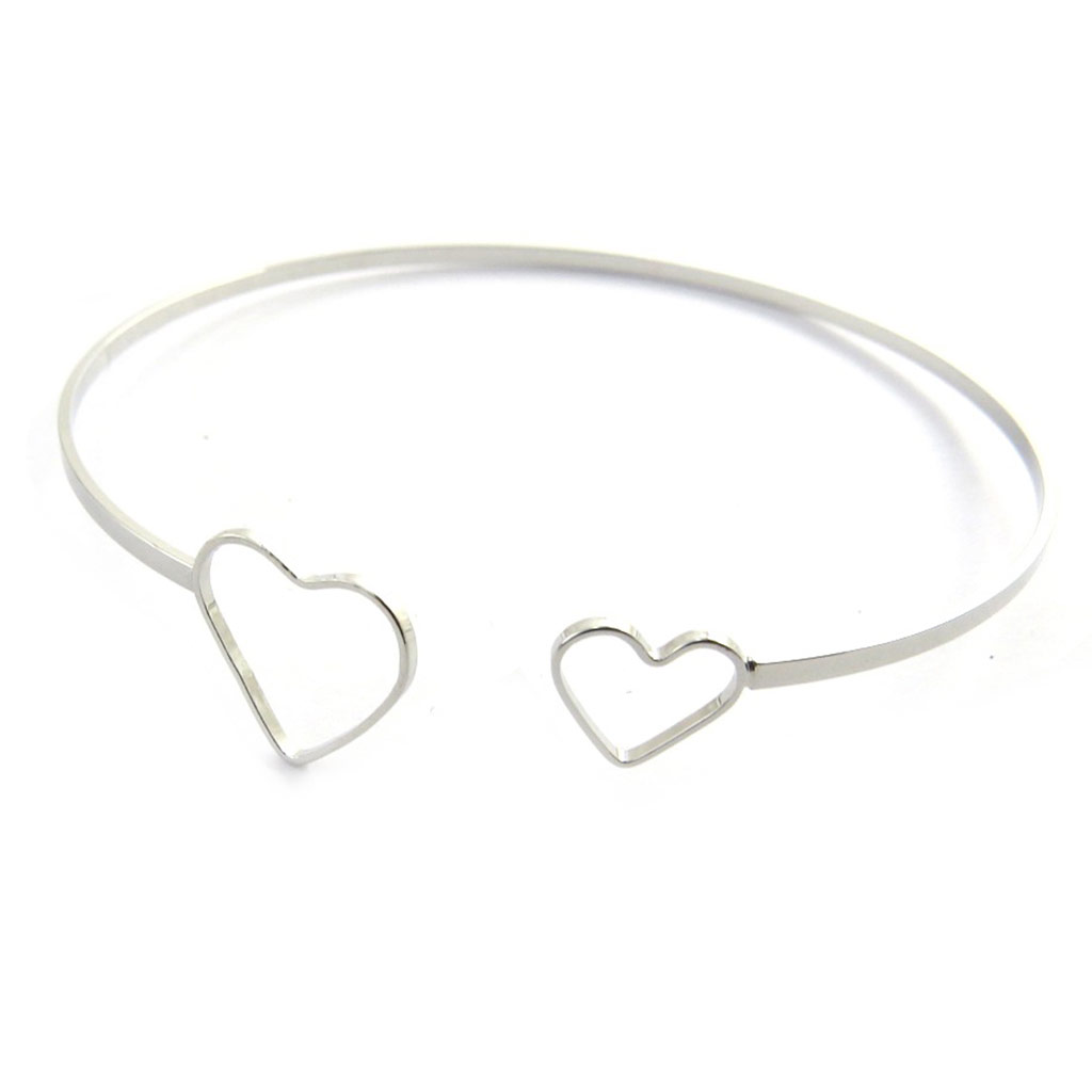 Bracelet créateur \'Love\' argenté - [M8206]