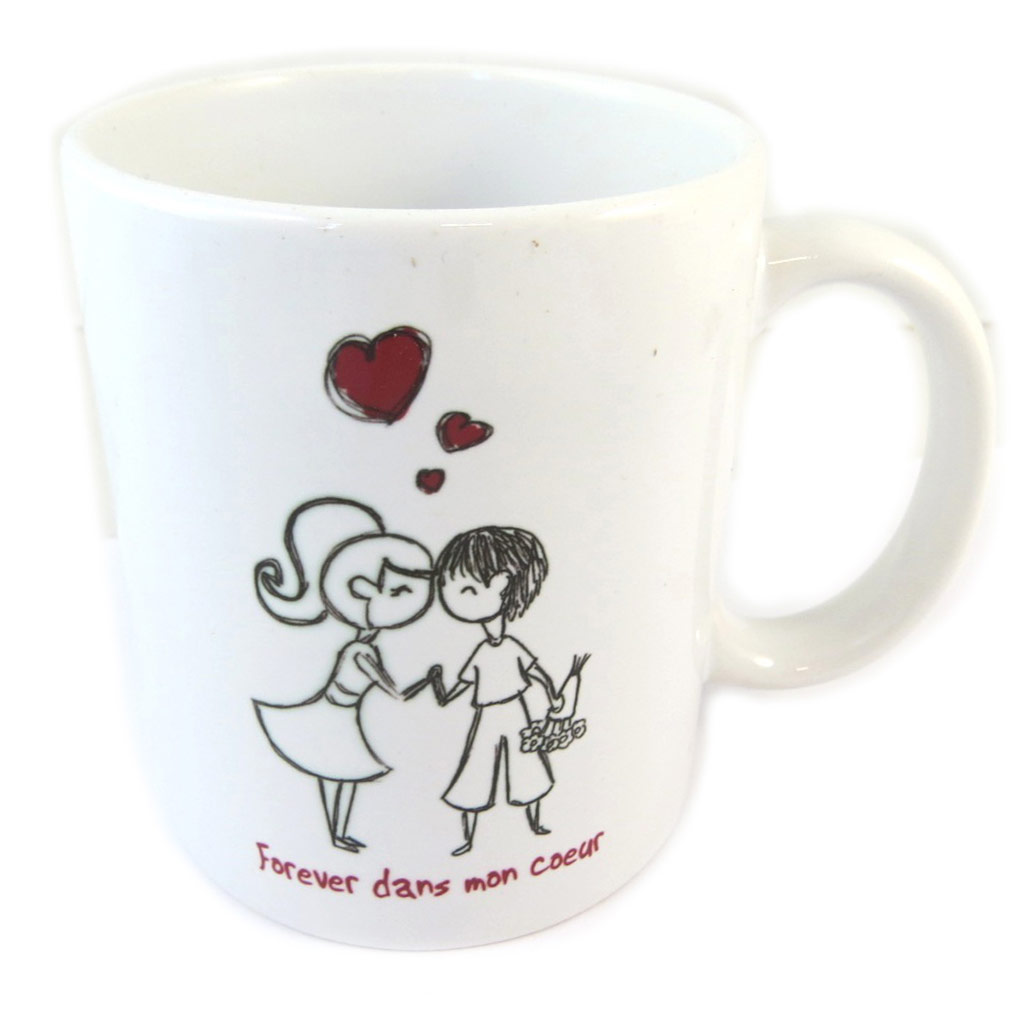 Mug céramique \'Love\' (Forever dans mon coeur) - [P0345]