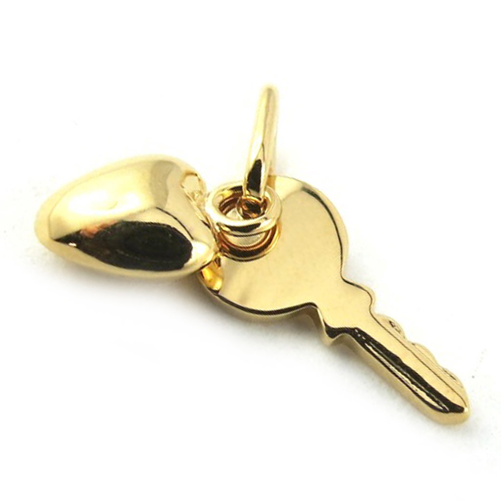 Pendentif Plaqué Or \'Love\' clé - [N1244]
