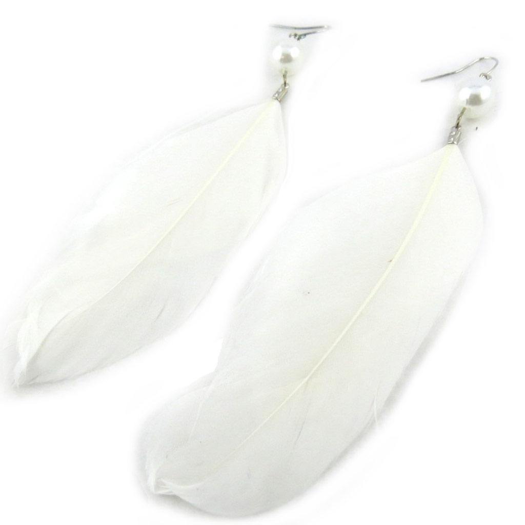 Boucles Créateur \'Cheyennes\' blanc - [N1583]