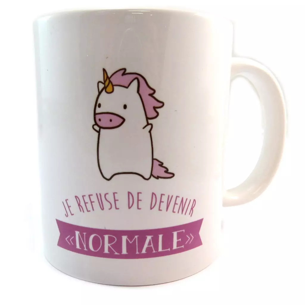 les trésors de lily Mug céramique 'Licornes Mania' (Je refuse de devenir 'Normale) [P2662]
