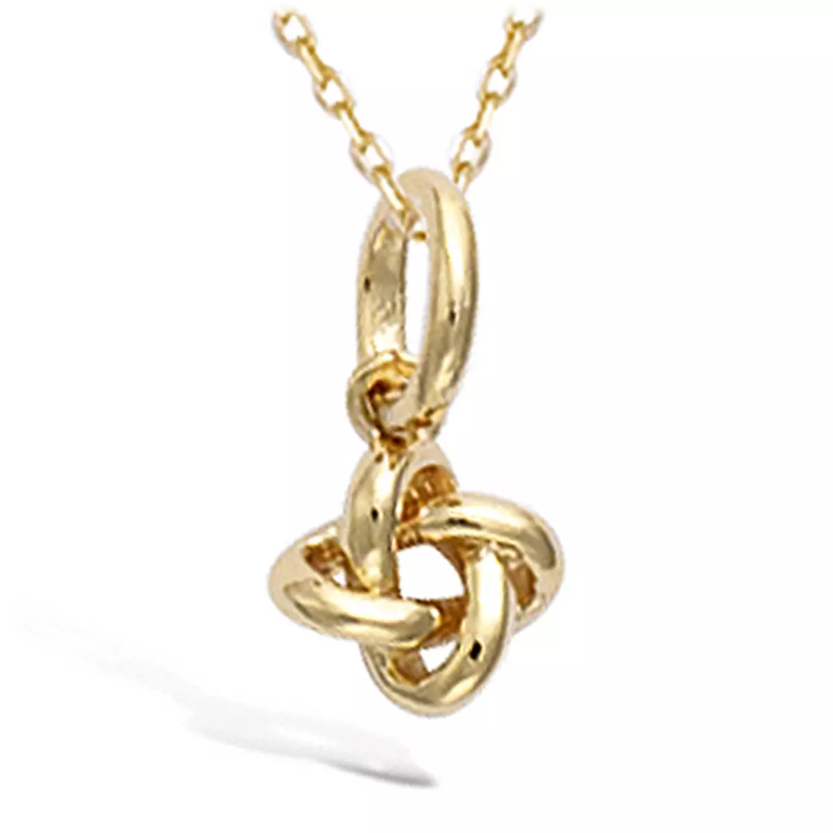 les trésors de lily Pendentif Plaqué Or 'Noeud' doré 9x7 mm [N4040]
