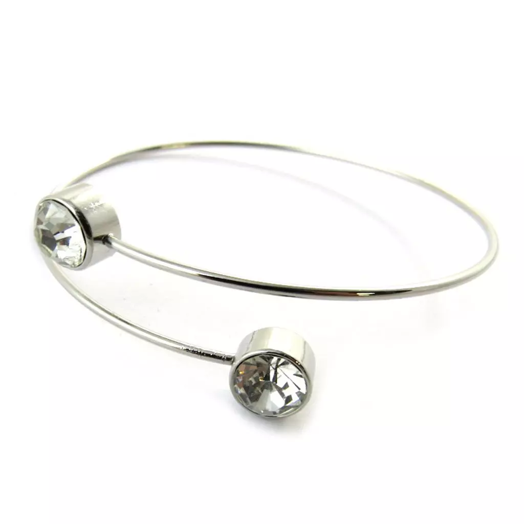 les trésors de lily Bracelet 'Sissi' blanc argenté [N7030]