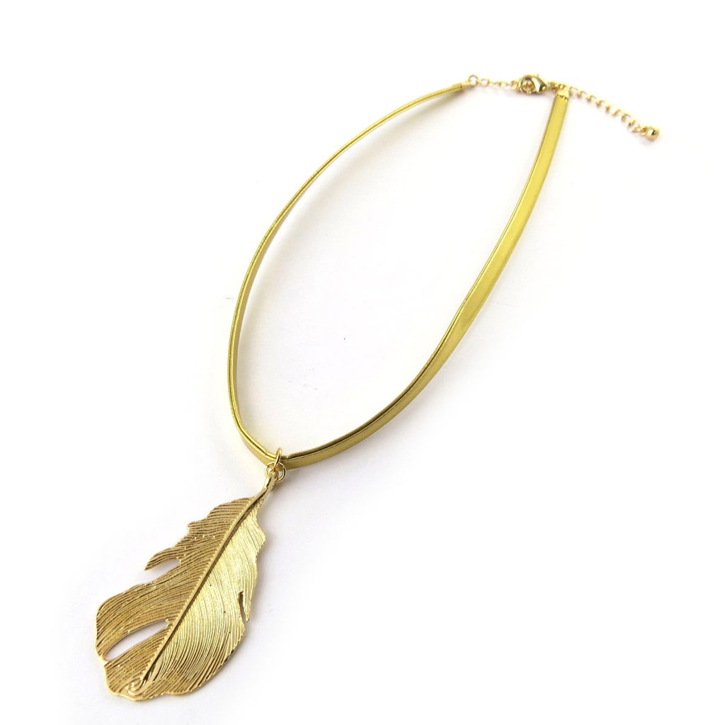 Collier Créateur \'Navajos\' doré  - [N7054]