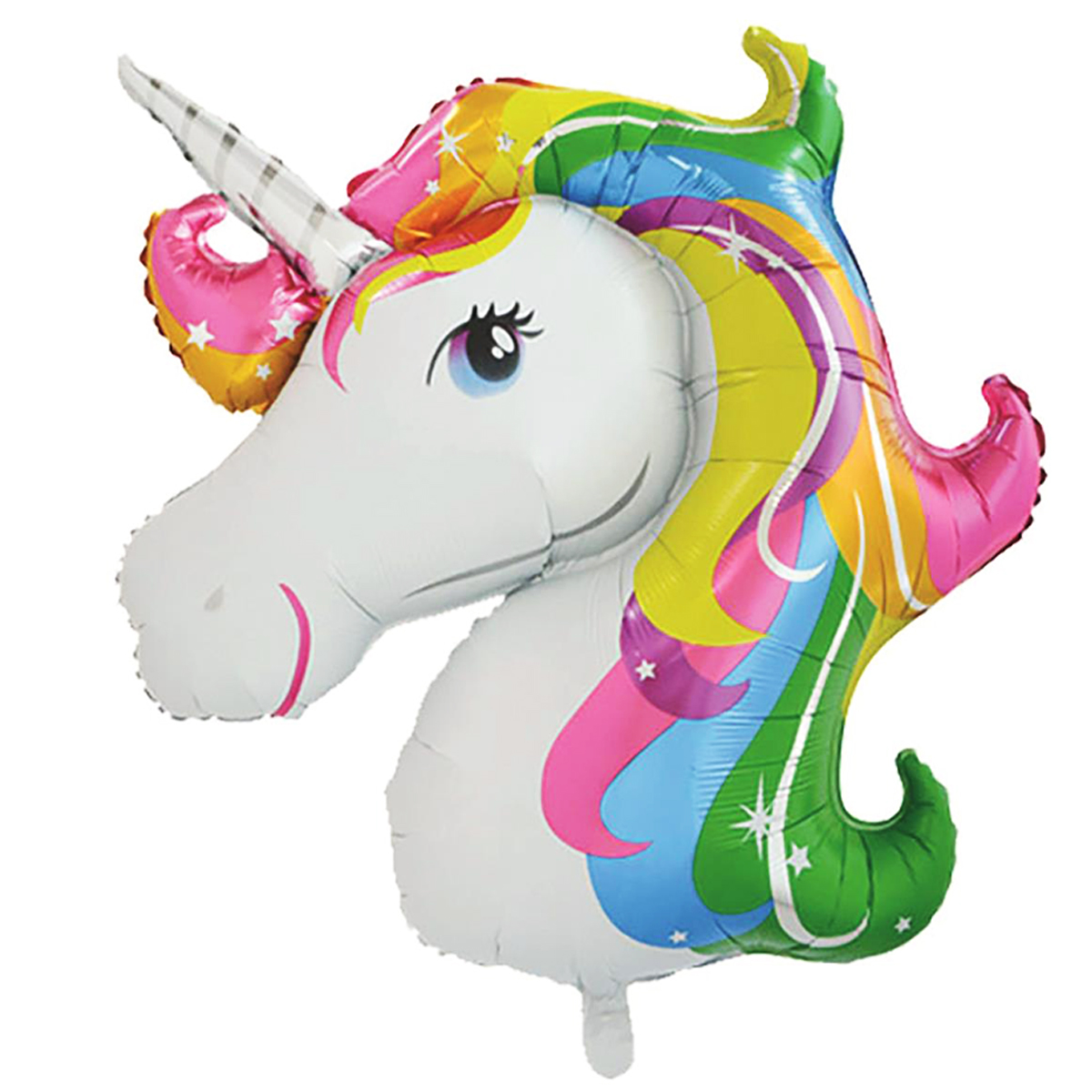 Ballon métallique \'Licorne My Unicorn\' blanc multicolore - 1 m - [Q3609]