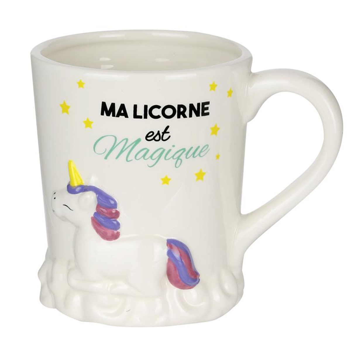 Mug céramique \'Licornes Mania\' (Ma licorne est Magique) - 105x85 cm (30 cl) - [Q3626]