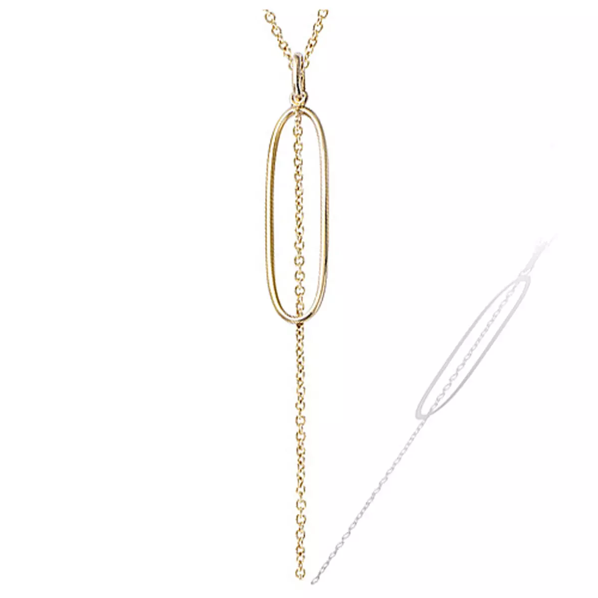 les trésors de lily Pendentif Plaqué Or 'Chorégraphie' doré 50x9 mm [P8035]