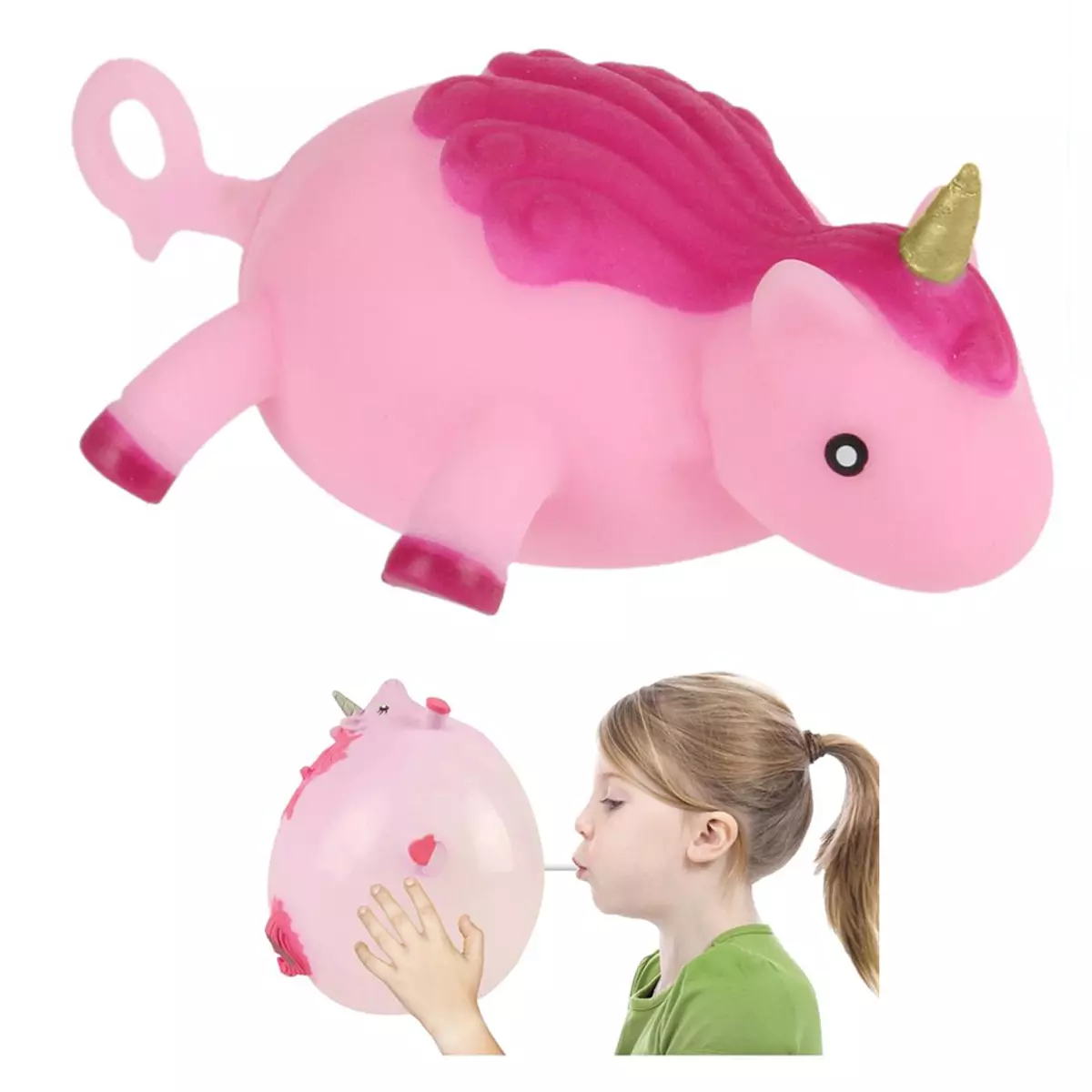 les trésors de lily Ballon créateur 'Licorne My Unicorn' rose 9x8x4 cm (jusqu'à 25 cm) [Q4448]