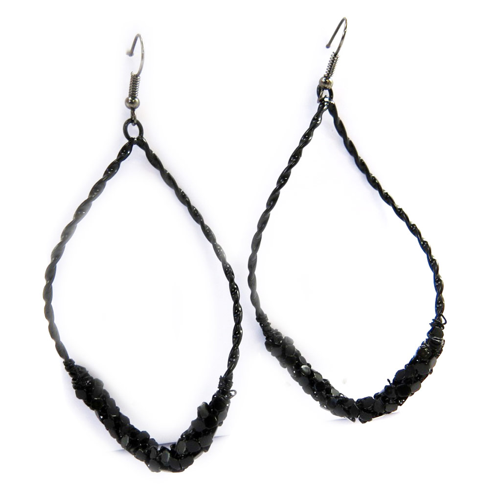 Boucles \'Chorégraphie\' noir - [L9696]