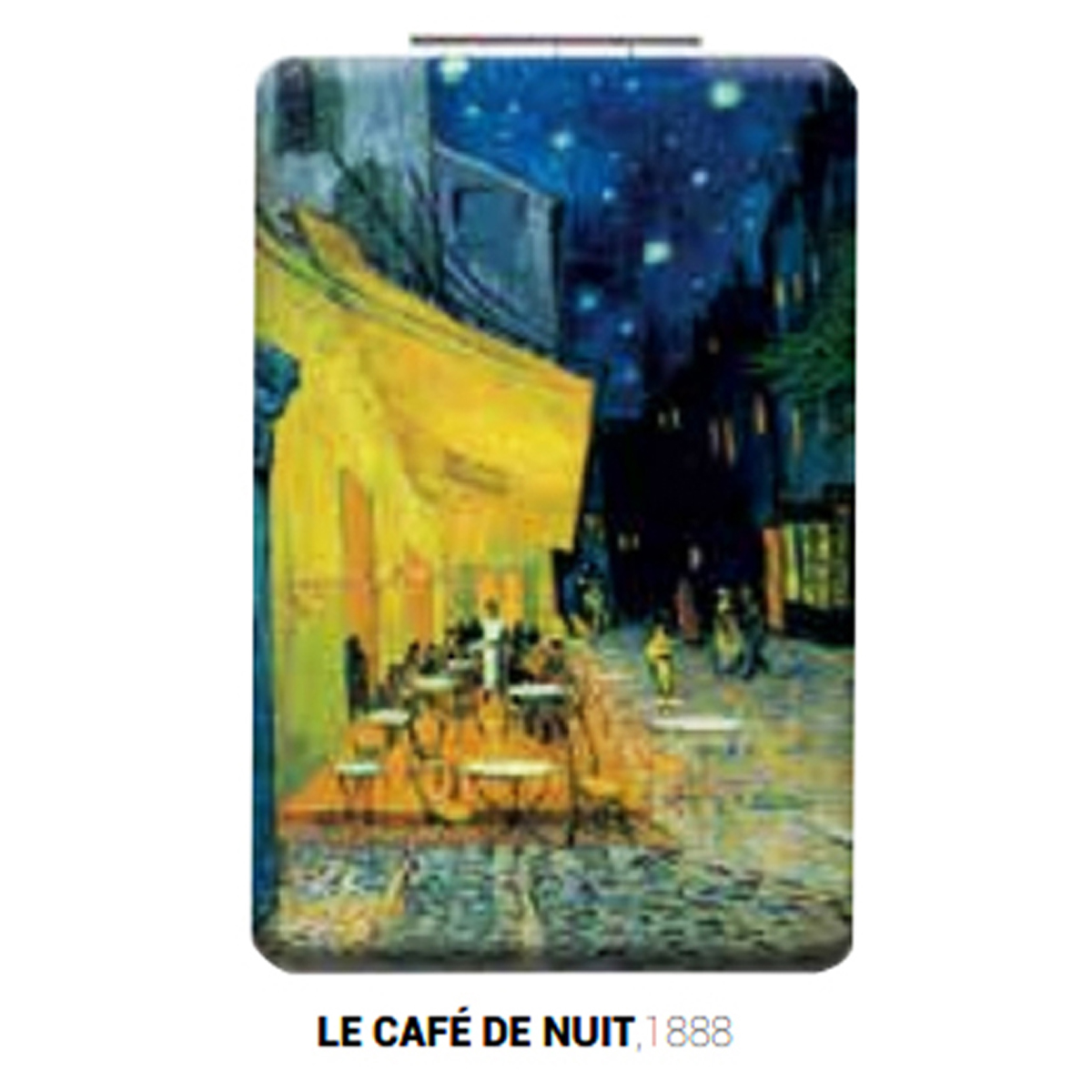 Miroir de poche \'Vincent Van Gogh\' multicolore (terrasse de café) - 85x55 cm - [Q9490]