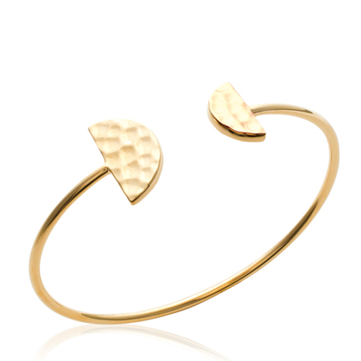 Bracelet Plaqué Or \'Cleopatra\' doré - 16x8 mm et 12x6 mm - [R2924]
