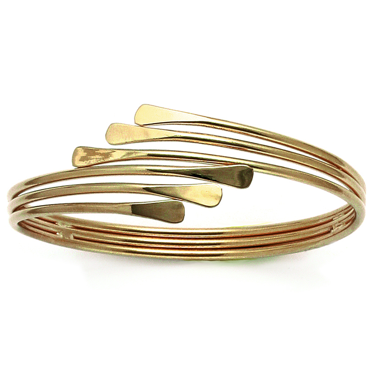 Bracelet Plaqué Or \'Etreinte\' doré - 60 mm, 23 mm - [D7246]
