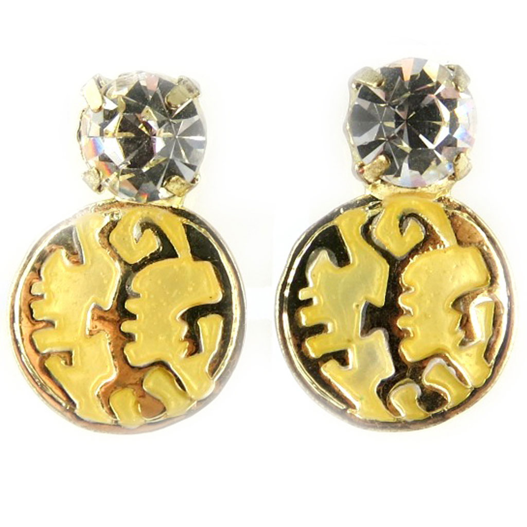 Boucles Créateur \'Tribal Beauty\' Ivoire  - [D9969]