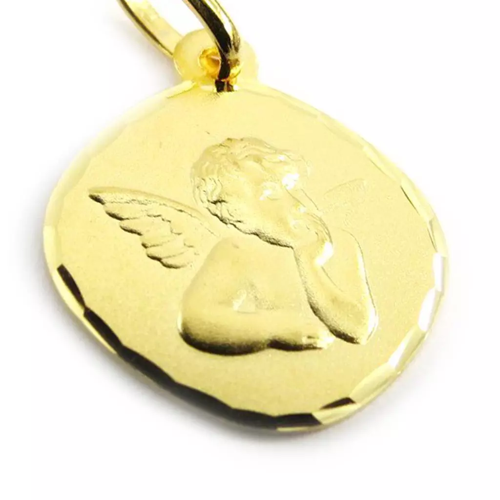 les trésors de lily Pendentif 'Petit Ange' (Or 9 carats) [J5206]