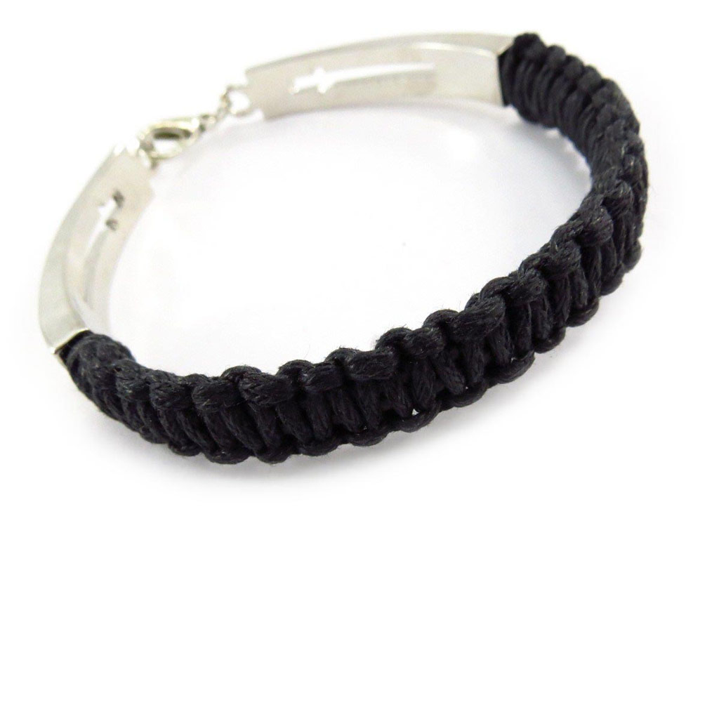 Bracelet mixte \'Peaceful\' noir - [J7229]