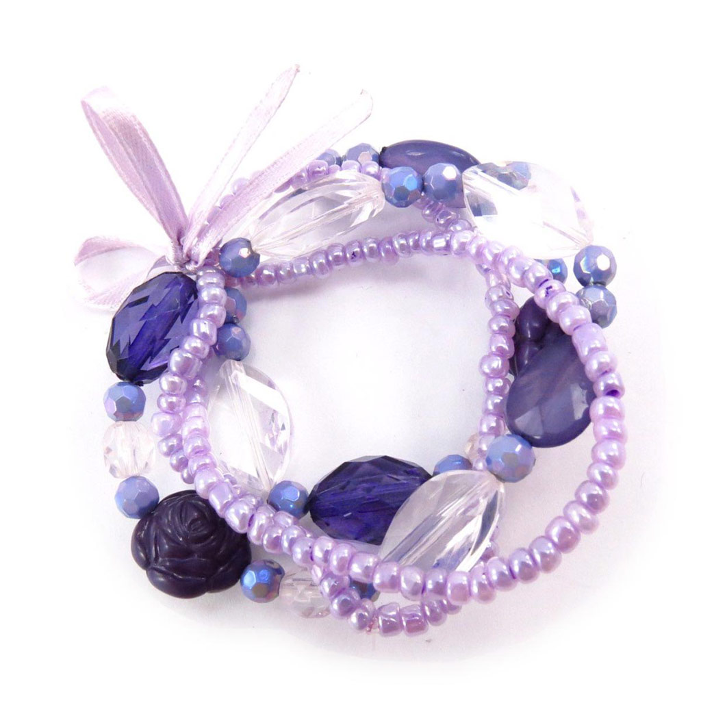 Bracelet Créateur \'Scarlett\' violet  - [J7231]