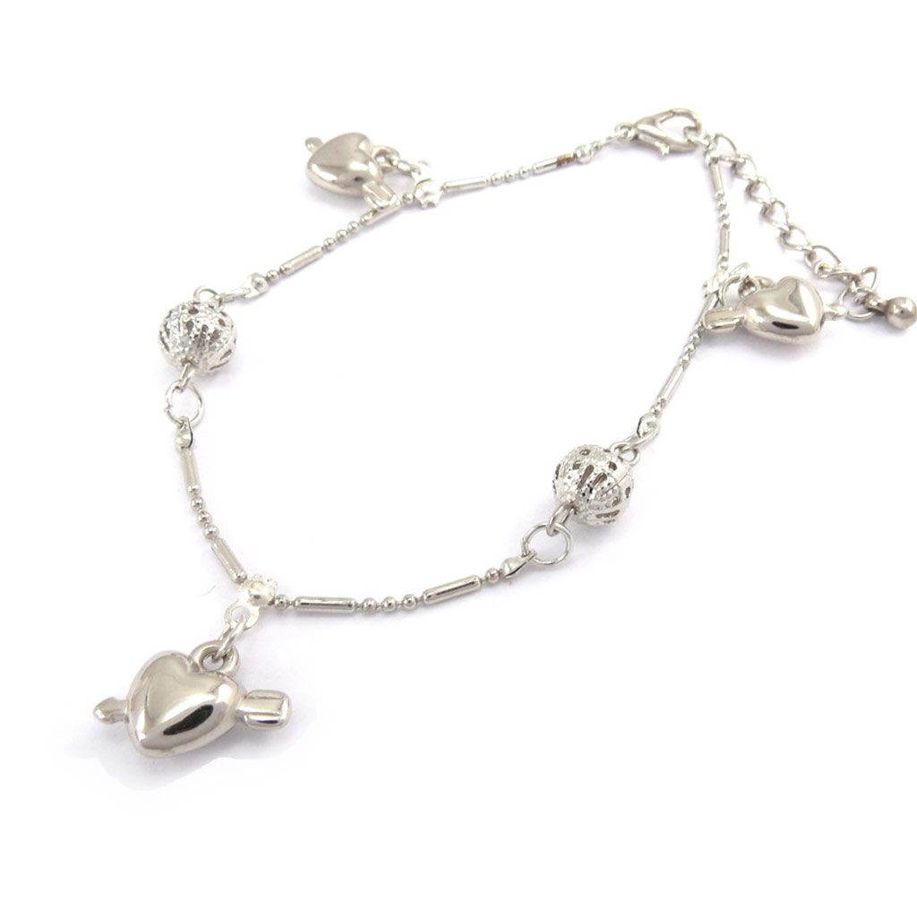 Chaine Cheville \'Love\' argenté - [K0644]