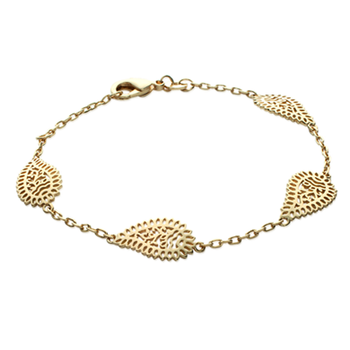 Bracelet Plaqué Or \'Chorégraphie\' doré - 8 mm - [K4176]