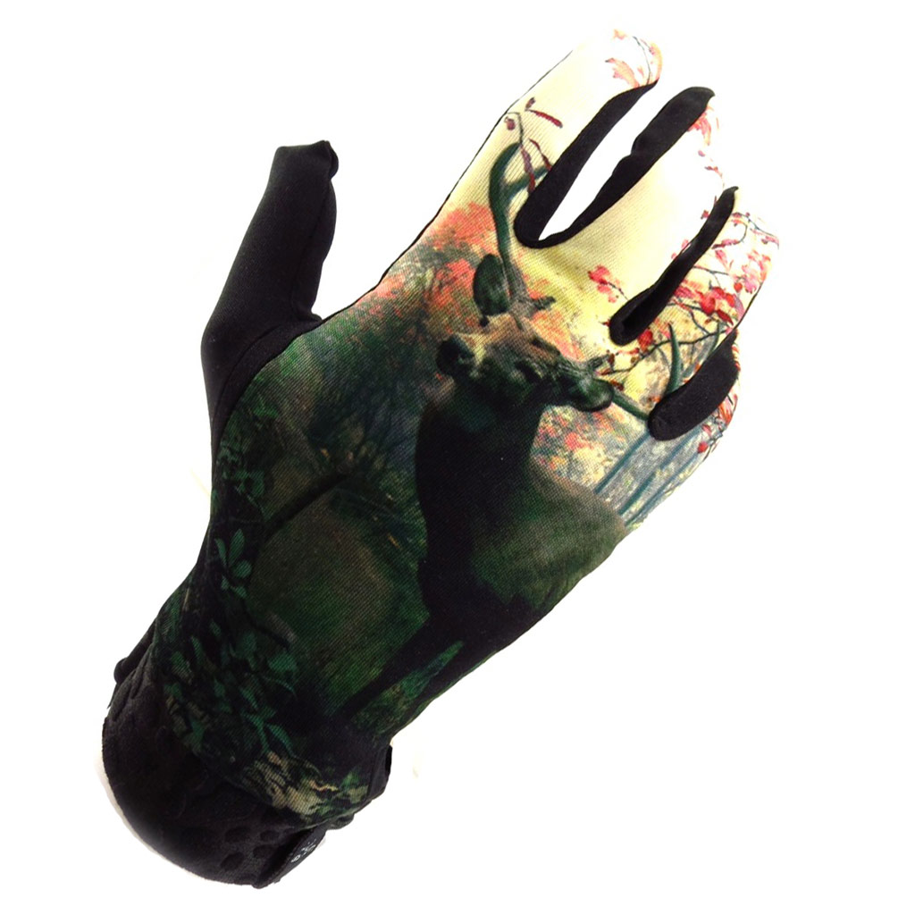 Gants créateur \'Bambi\' vert beige - [K5748]