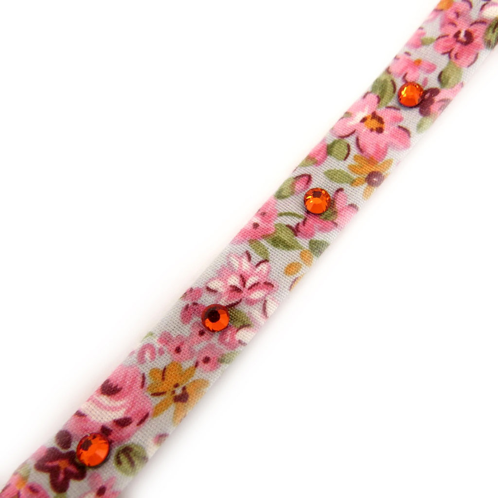 Bracelet \'Liberty\' rose strass - [L1562]