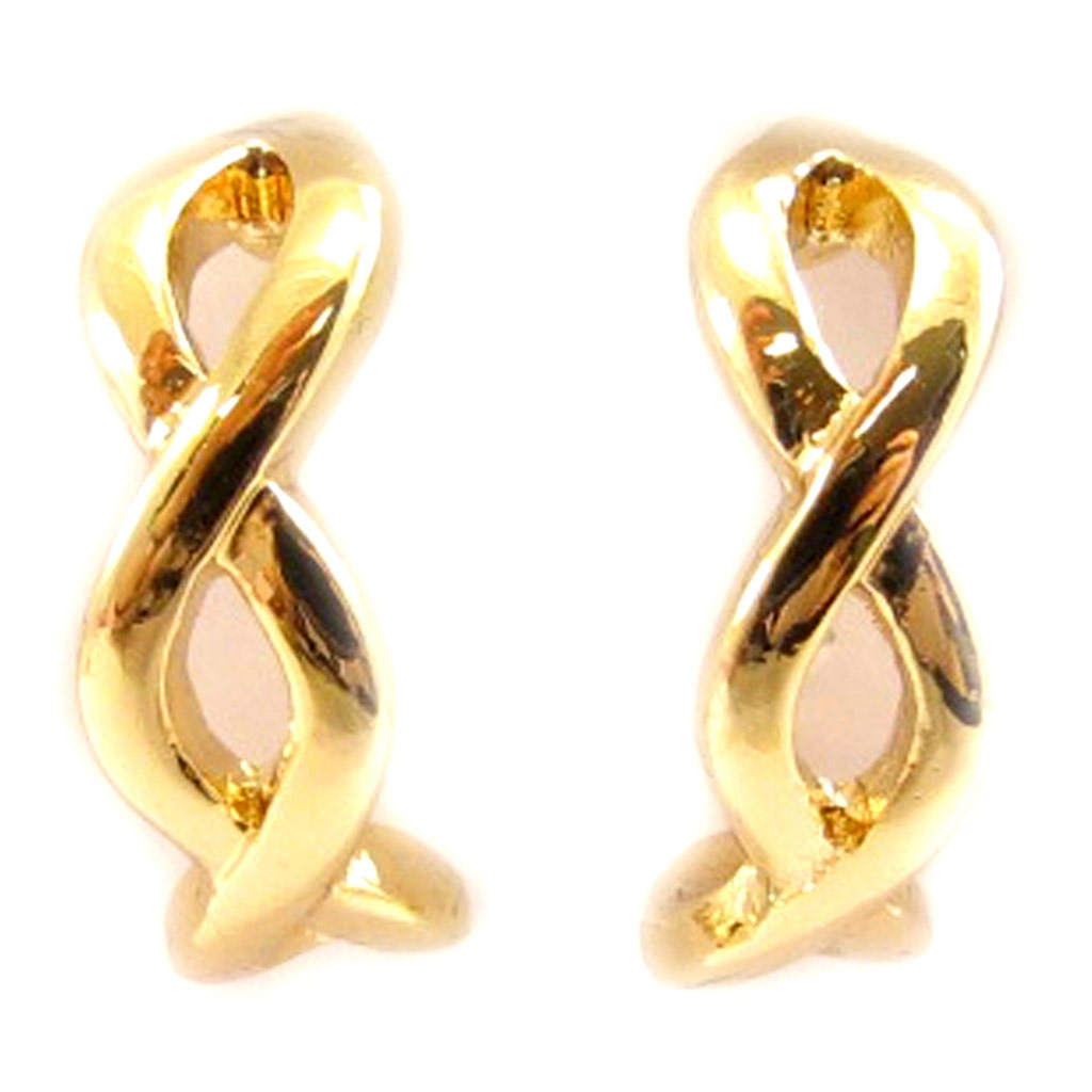 Demi-créoles \'Infini\' doré - [L5163]