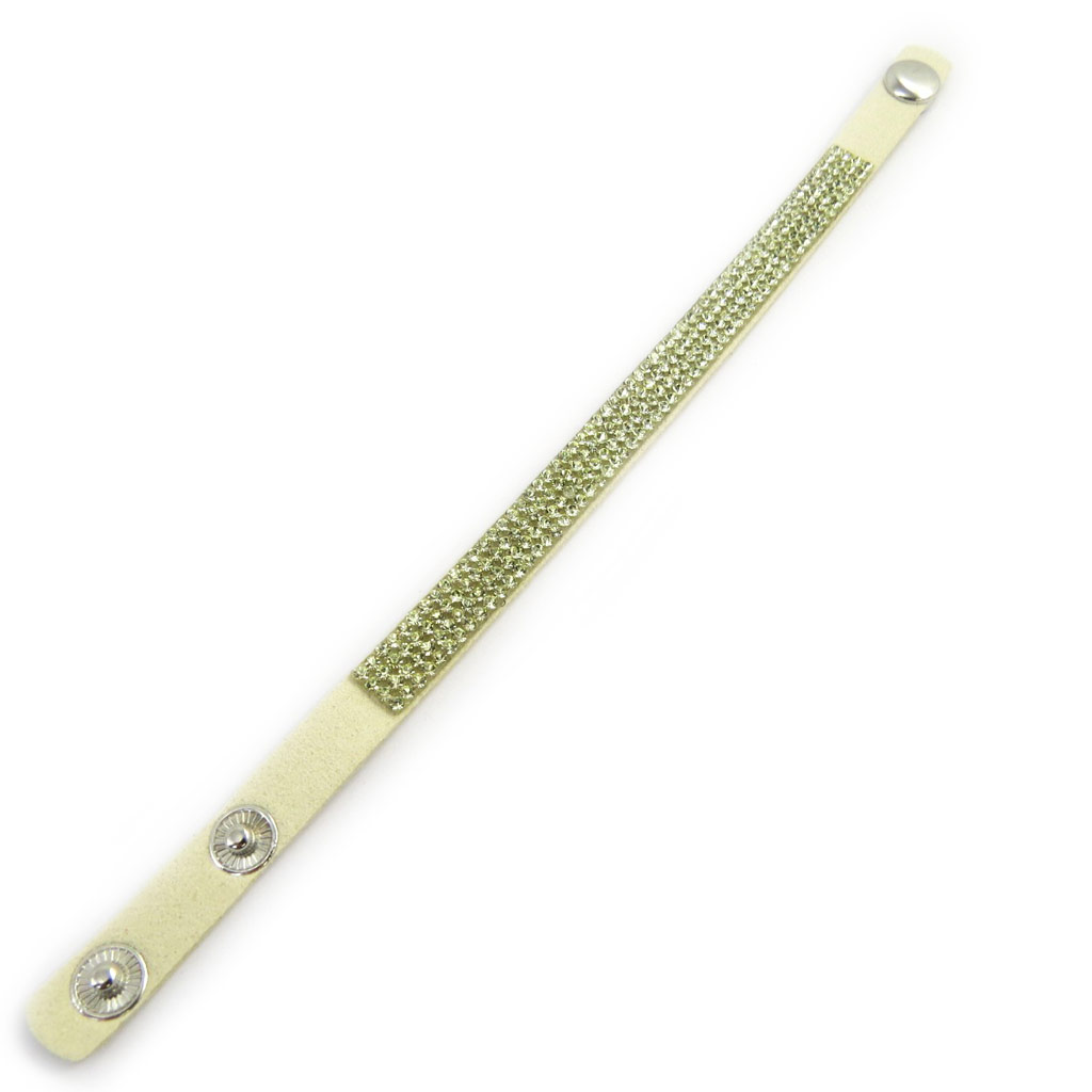 Bracelet Créateur \'Sissi\' beige doré - [L7642]