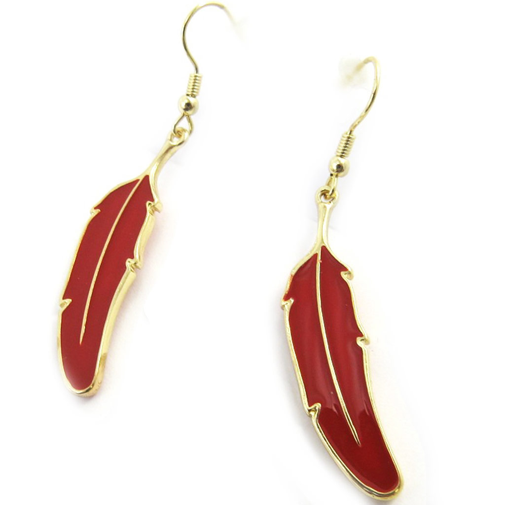 Boucles \'Navajos\' rouge orange - [M7818]